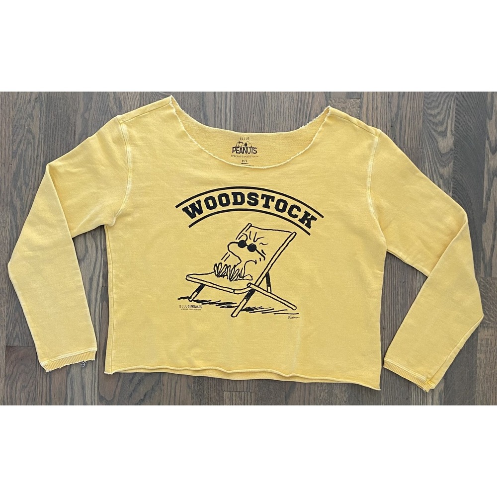 Peanuts Woodstock Ellus Special Collection Crop Top Womens Size Small